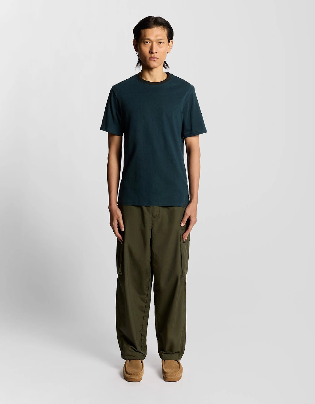 Half Raglan Cotton T-Shirt