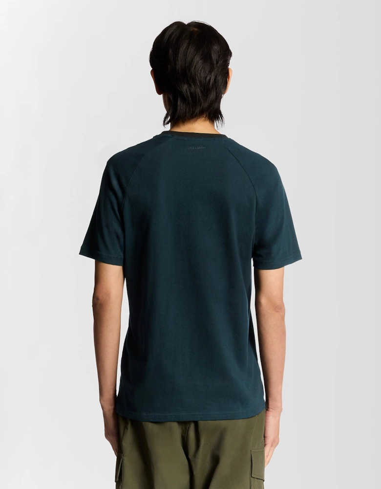 Half Raglan Cotton T-Shirt