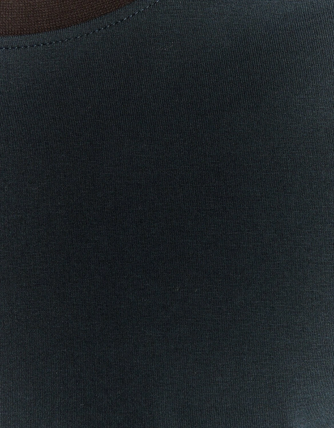 Half Raglan Cotton T-Shirt