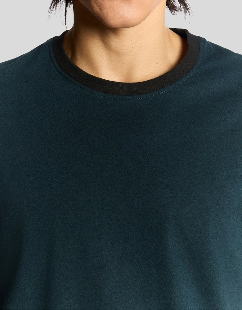 Half Raglan Cotton T-Shirt