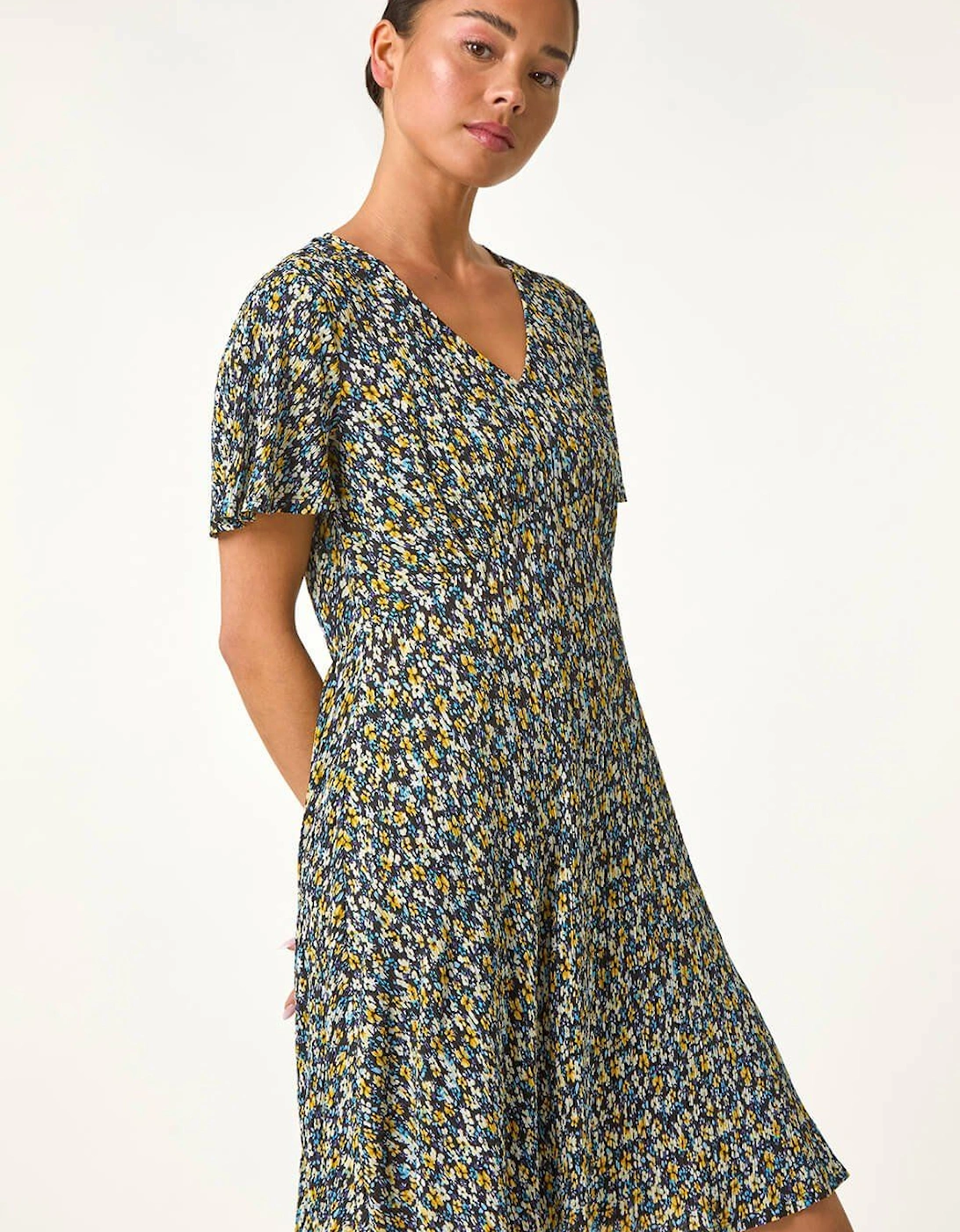 Petite Floral Crinkle Dress, 2 of 1