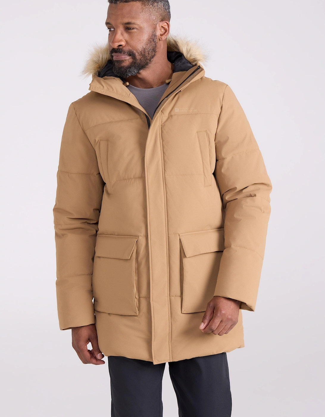 Mens Fern Water Resistant Padded Parka, 2 of 1