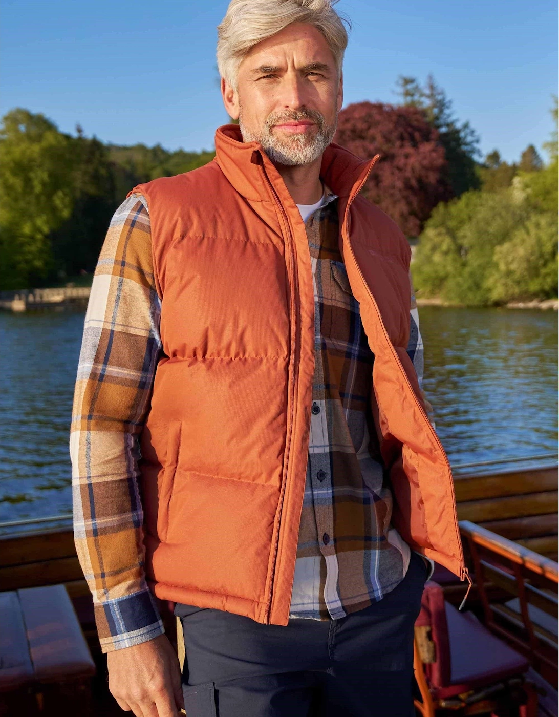 Mountain Warehouse Men's Mountain Warehouse Mens Rock Padded Gilet - Orange