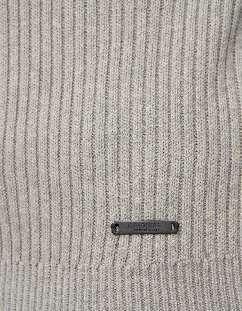 Mens Havaline Knitted Quarter Zip Pullover