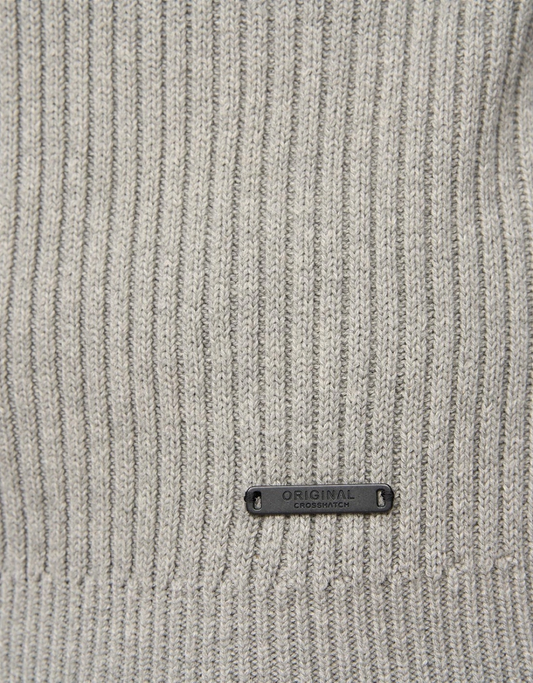 Mens Havaline Knitted Quarter Zip Pullover