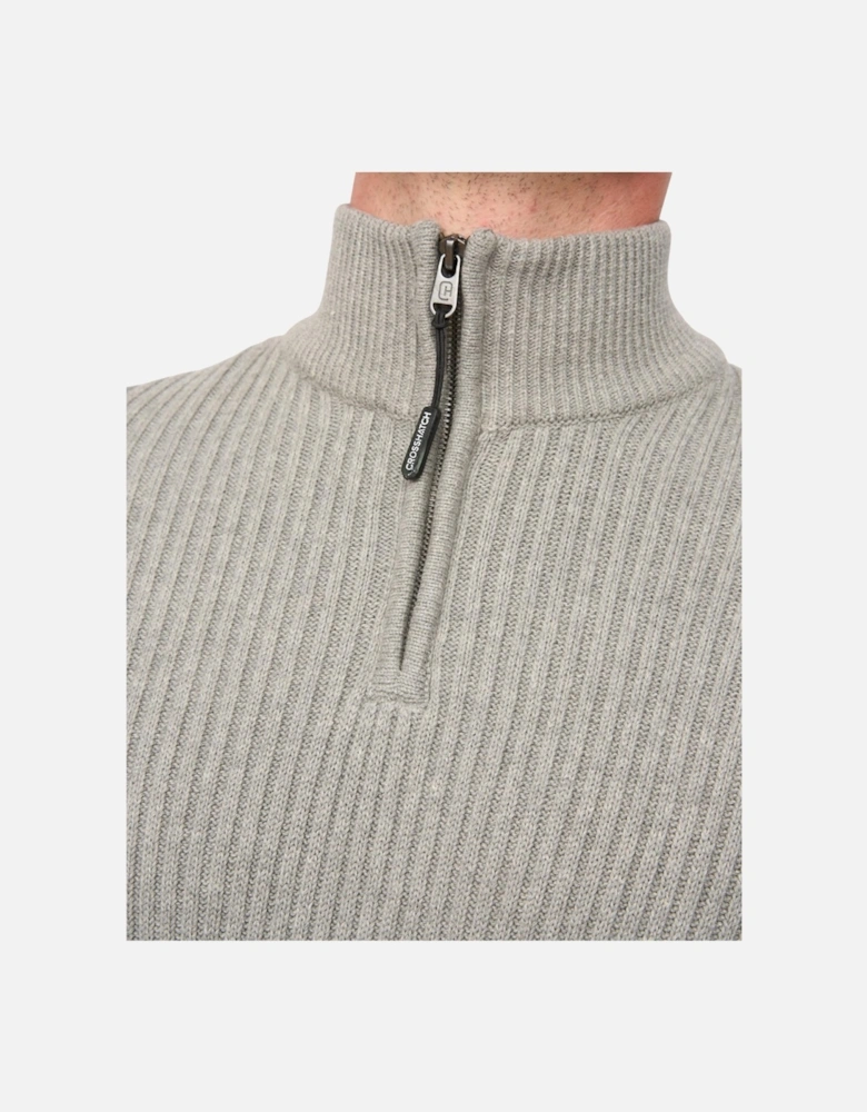 Mens Havaline Knitted Quarter Zip Pullover