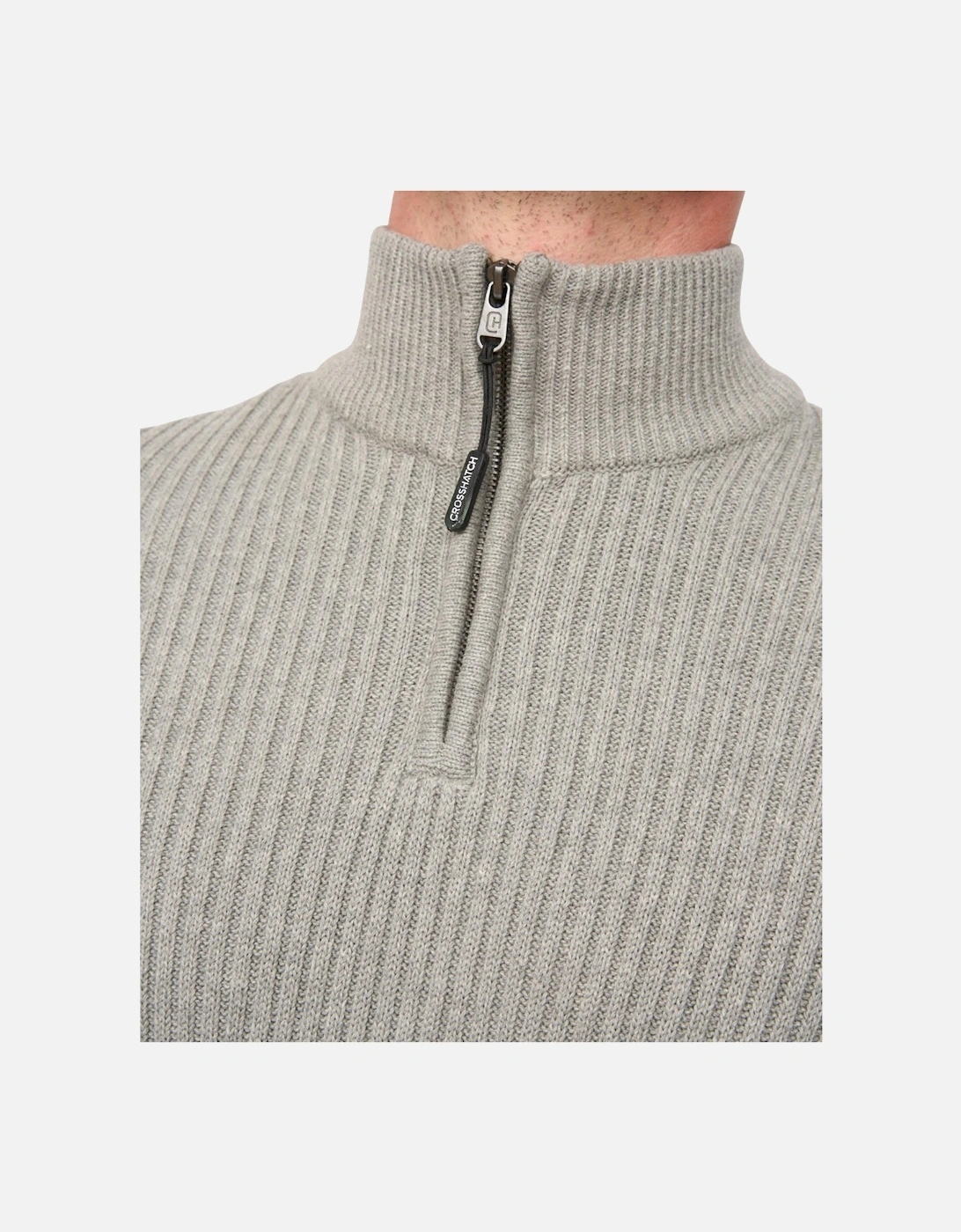 Mens Havaline Knitted Quarter Zip Pullover