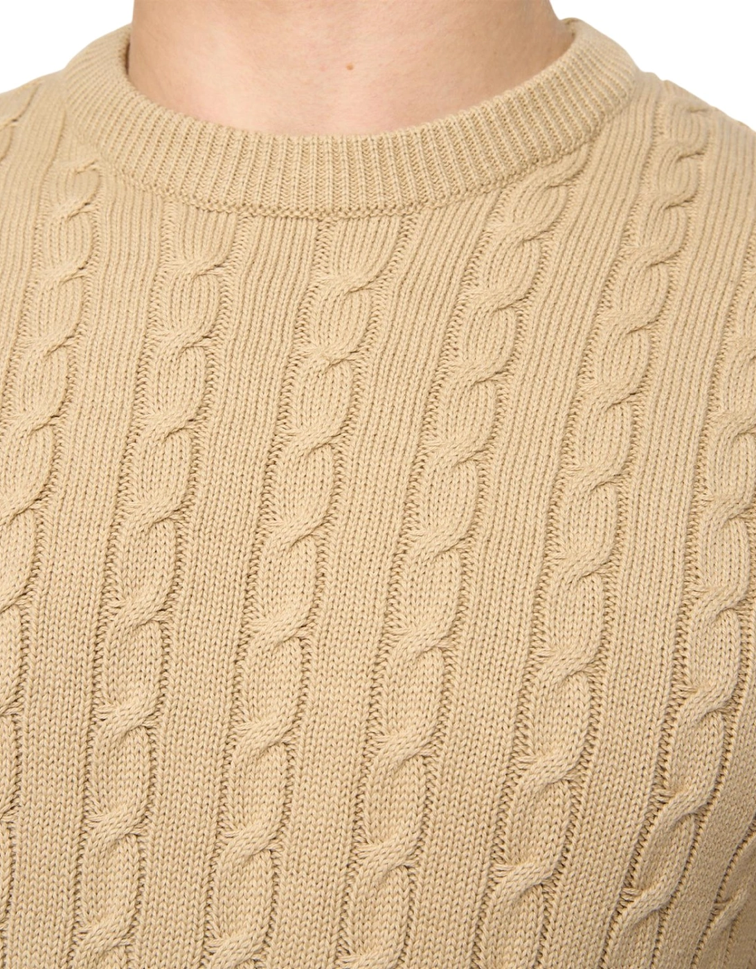 Mens Kabstars Cable Knit Pullover