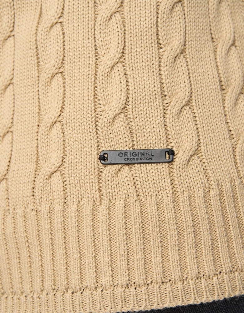 Mens Kabstars Cable Knit Pullover