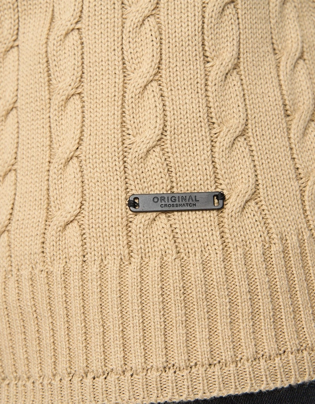 Mens Kabstars Cable Knit Pullover