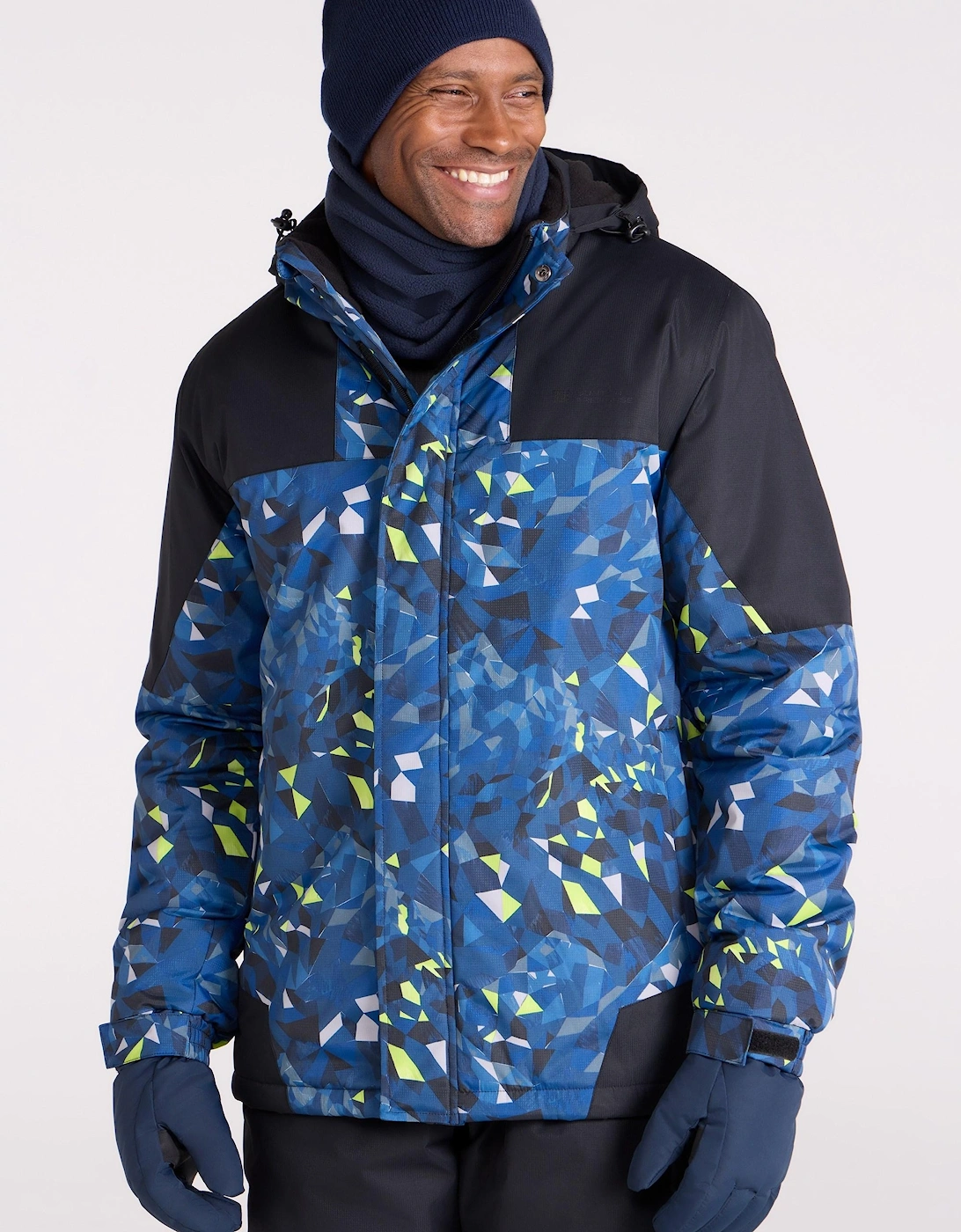 Mountain Warehouse Men's Navy Camo Ski Jacket & Trousers - Size: M