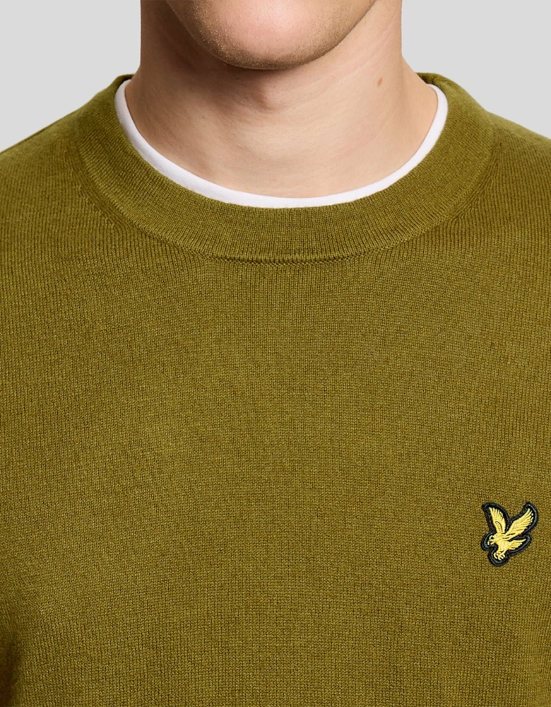 Cotton Merino Crew Neck Jumper