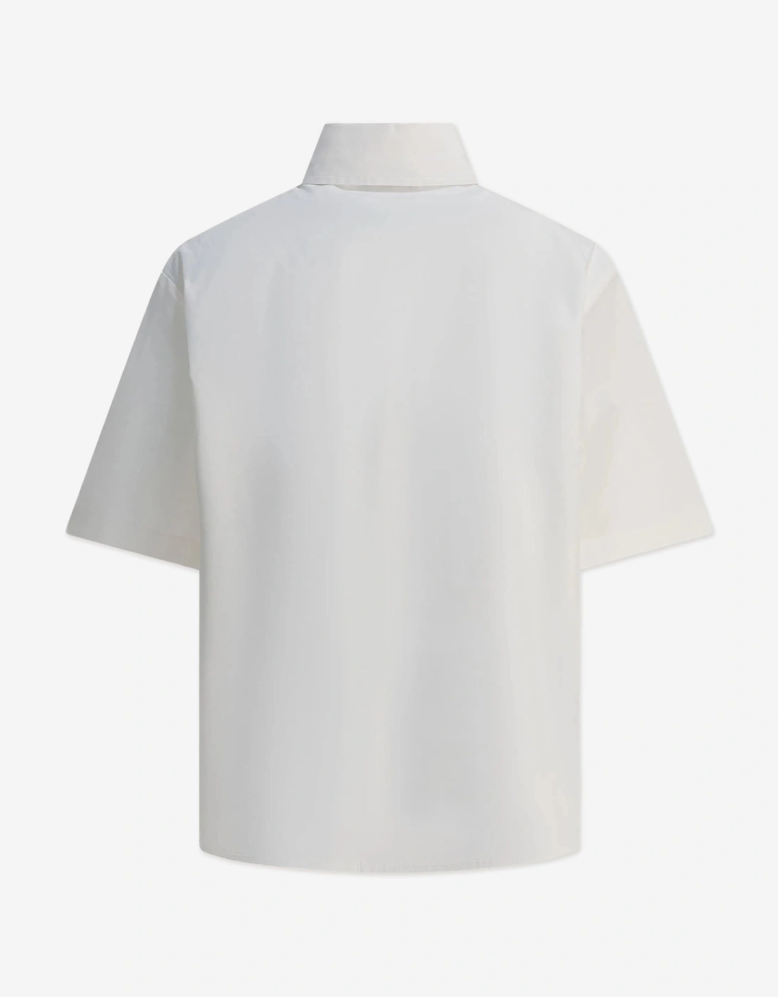 Girls Cotton Ruffle Blouse in White