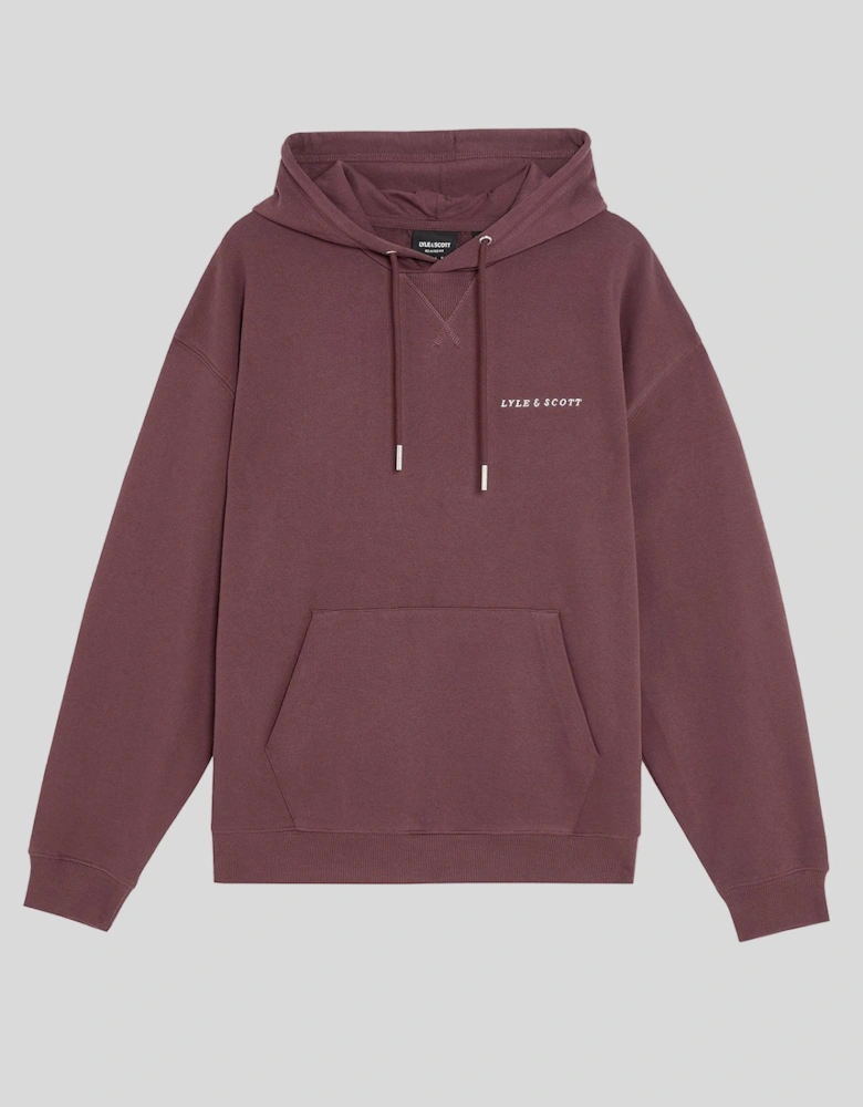 Script Brushback Pullover Hoodie