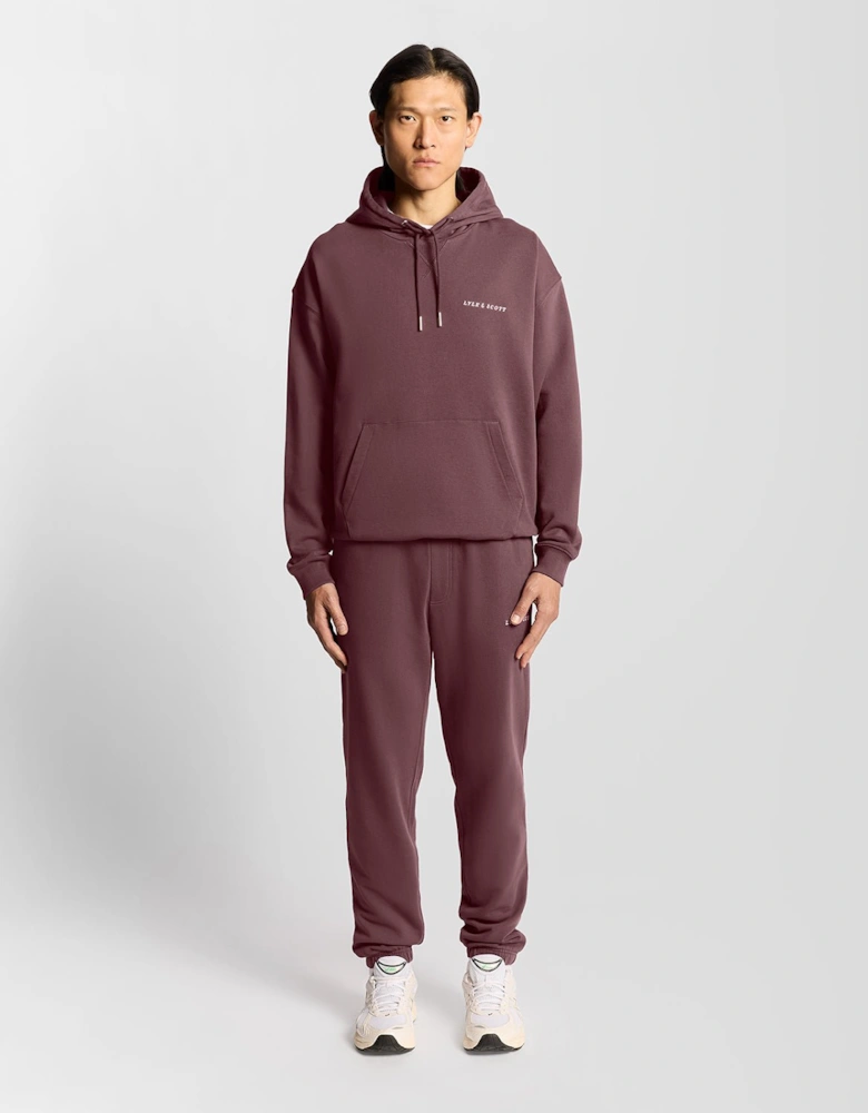 Script Brushback Pullover Hoodie