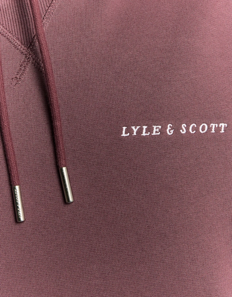 Script Brushback Pullover Hoodie