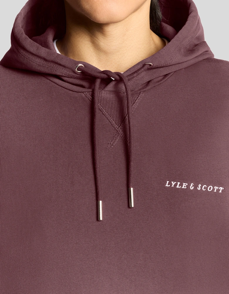 Script Brushback Pullover Hoodie
