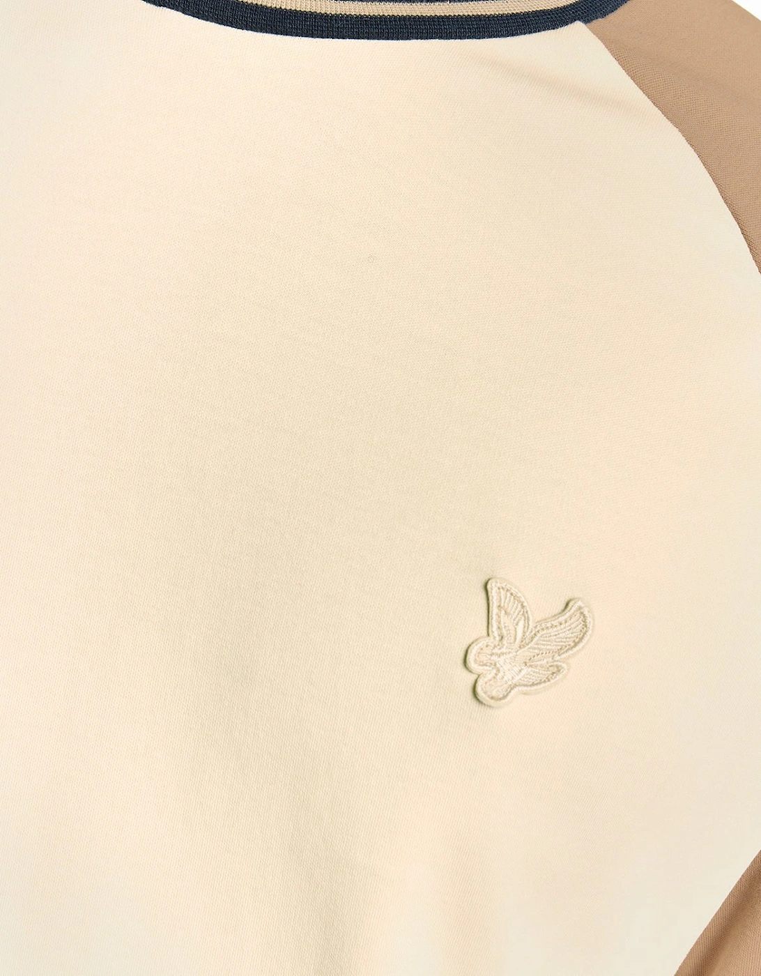 Interlock Contrast Raglan T-shirt