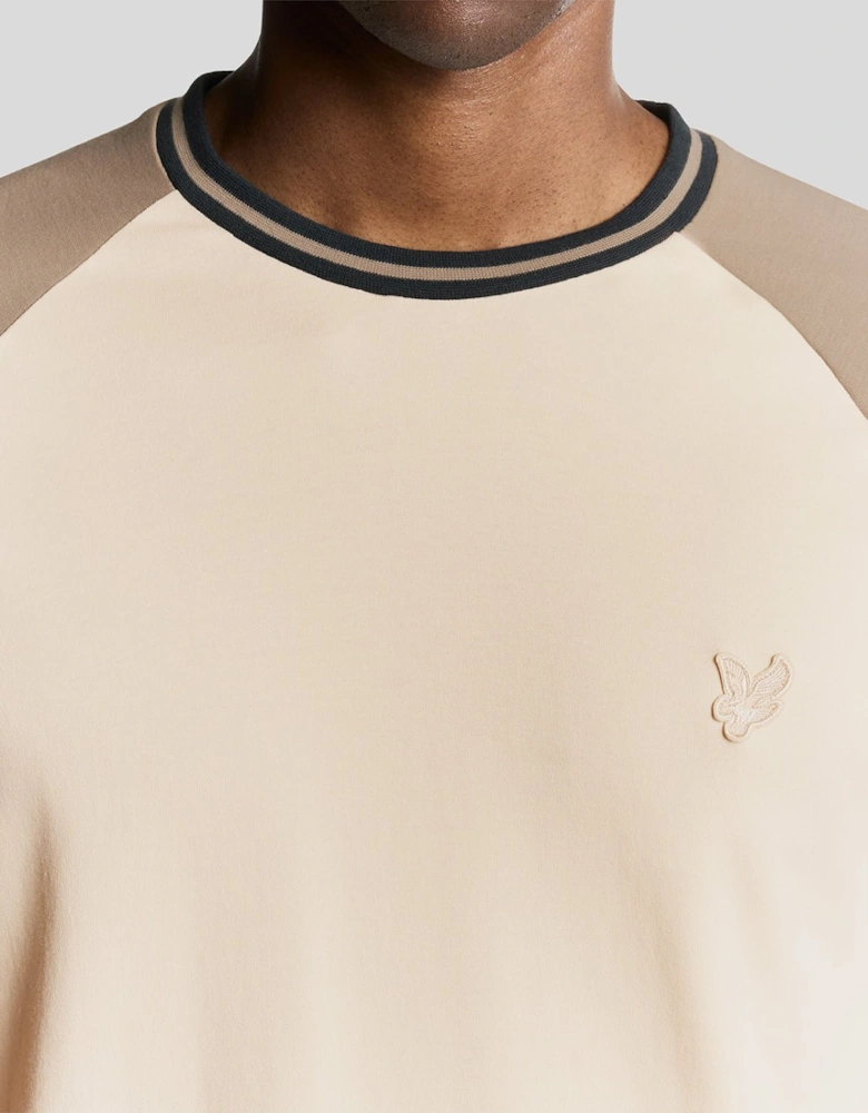 Interlock Contrast Raglan T-shirt