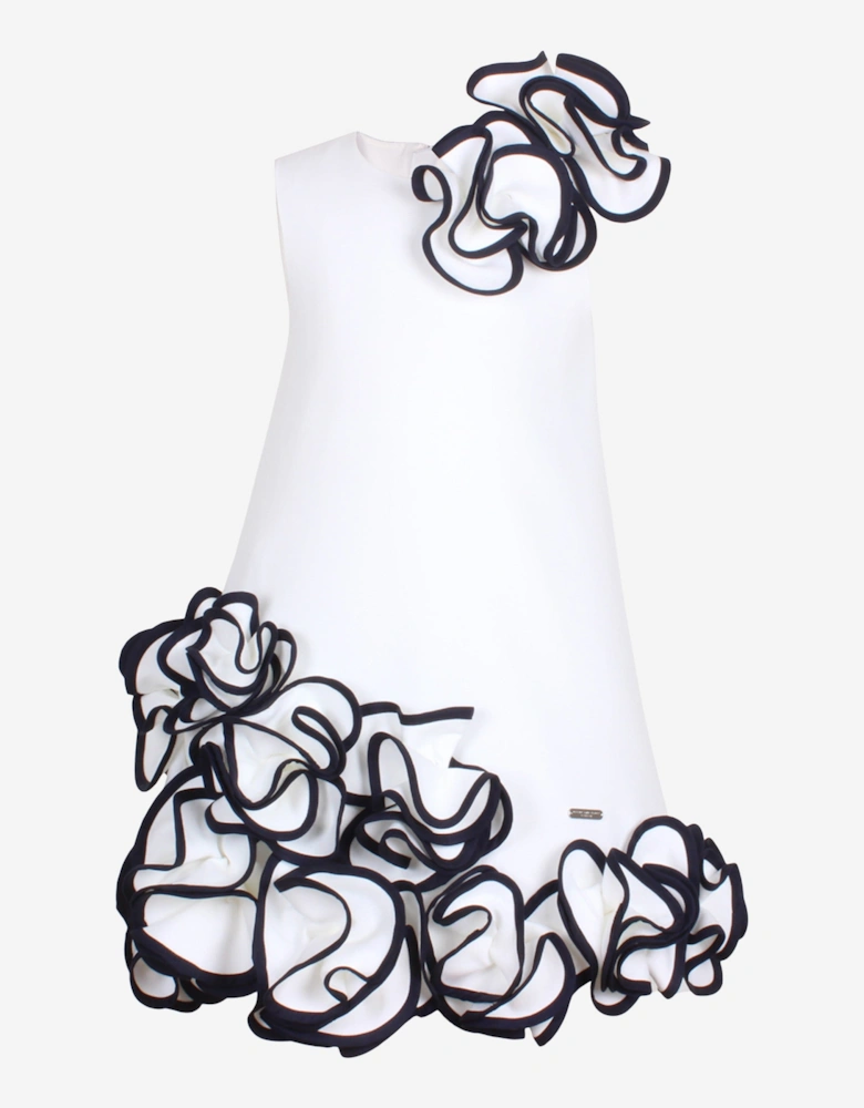 Girls Blossoming Love Dress in White