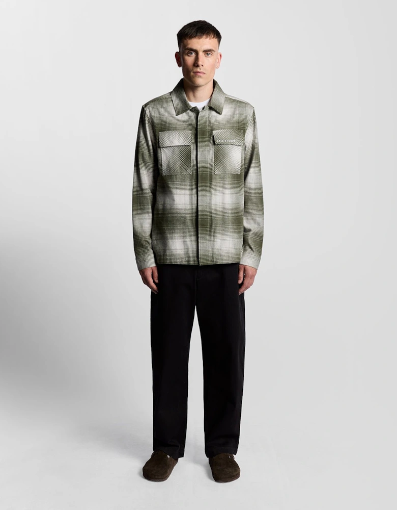 Ombre Check Overshirt
