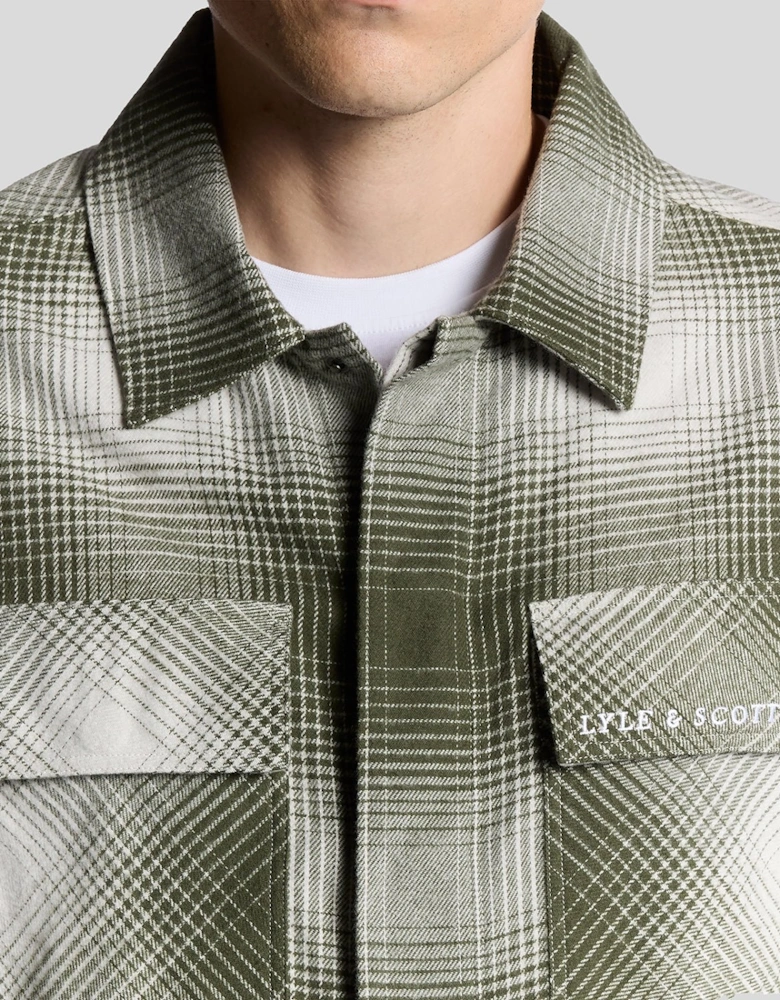 Ombre Check Overshirt