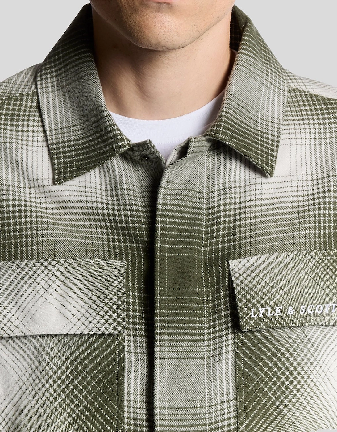 Ombre Check Overshirt