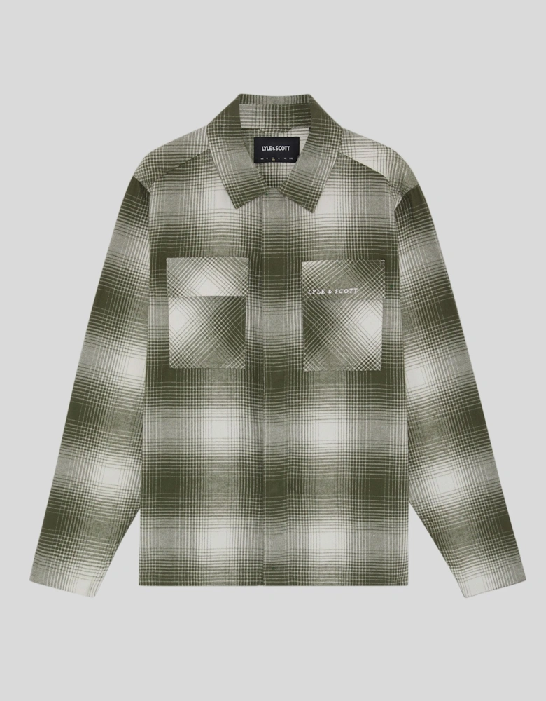 Ombre Check Overshirt
