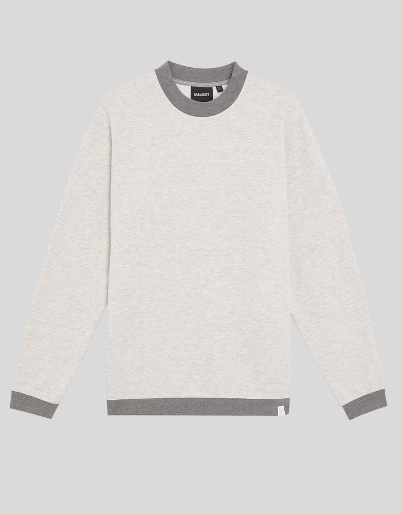 Half Raglan Sleeve Panneled Sweatshirt