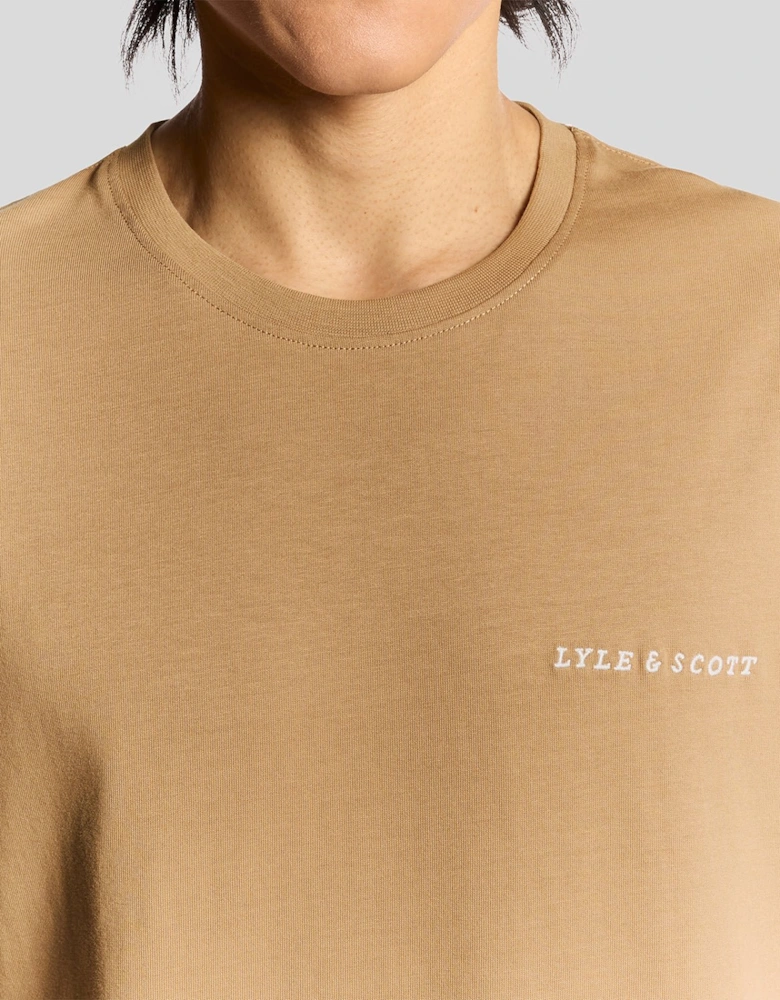 Script Logo Cotton Crew Neck T-Shirt