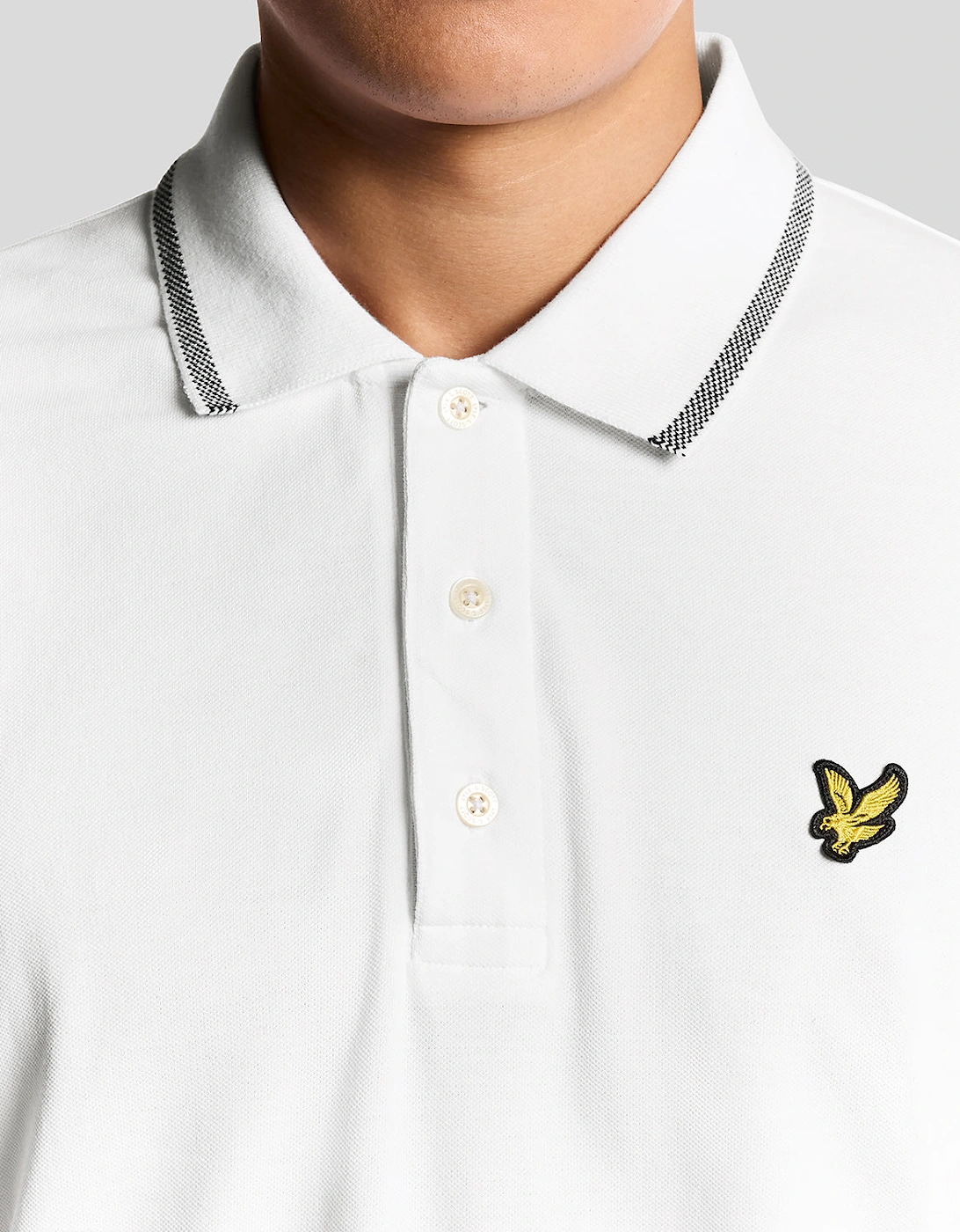 Birdseye Half Tipped Polo