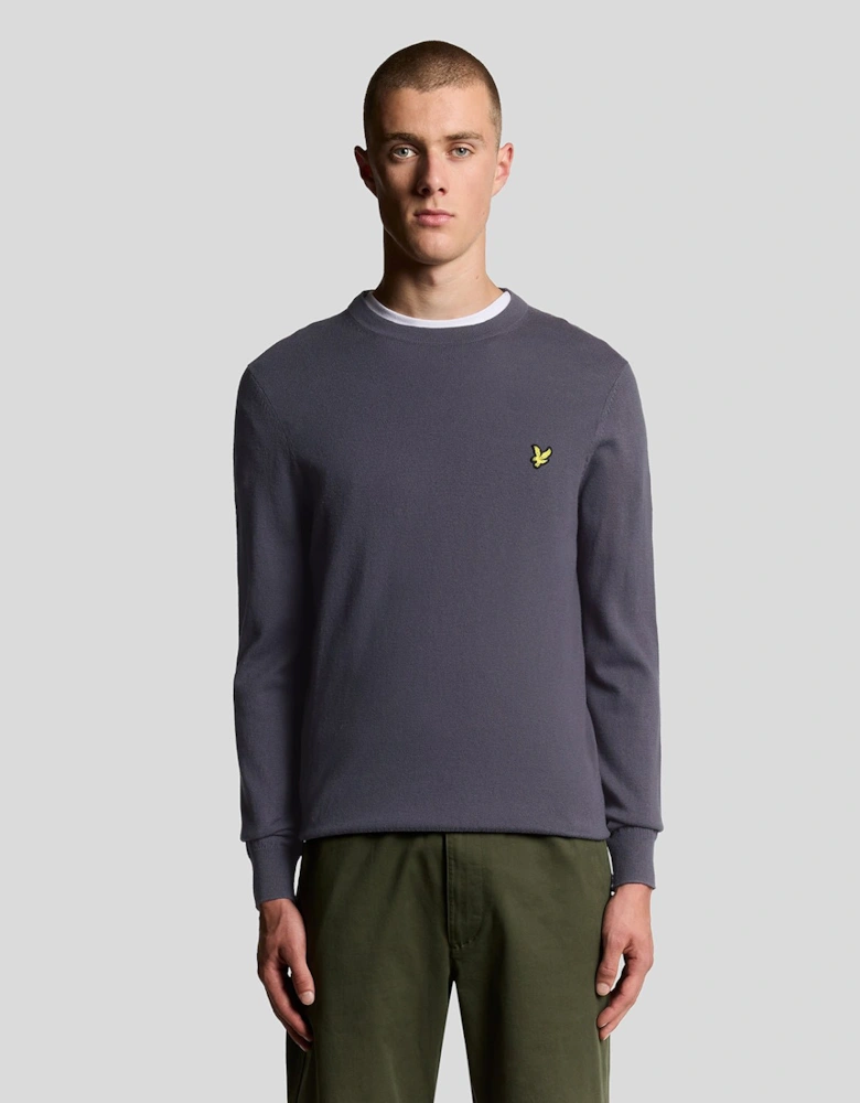 Cotton Merino Crew Neck Jumper