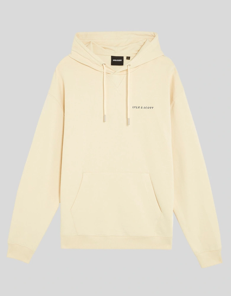 Script Brushback Pullover Hoodie