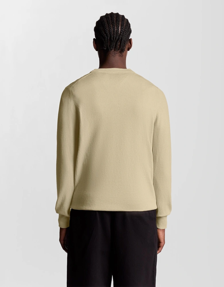 Cotton Merino Crew Neck Jumper