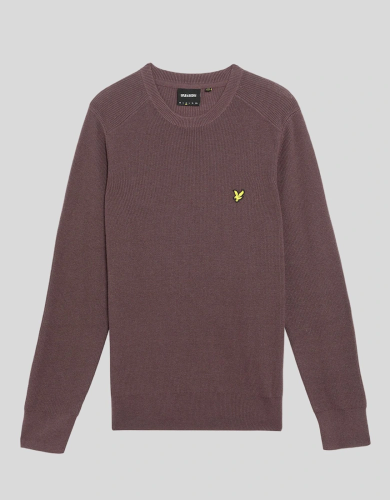 Engineered Rib Crew Neck Jumper