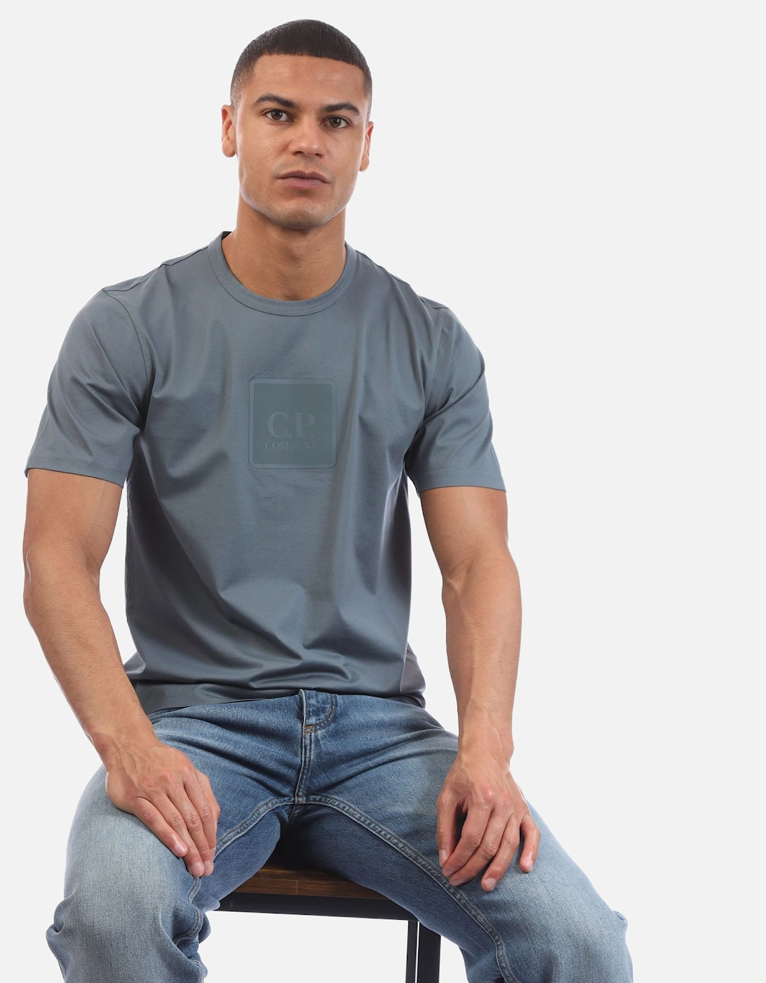 Mercerized Jersey Badge T-Shirt