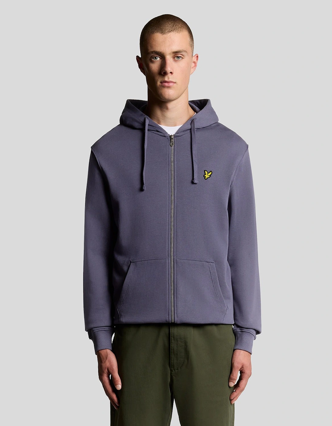 Loopback Cotton Full Zip Hoodie, 7 of 6