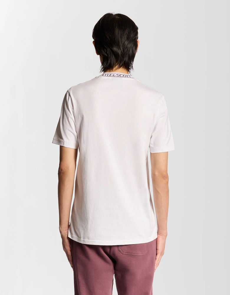 Collar Logo Ribbed T-Shirt