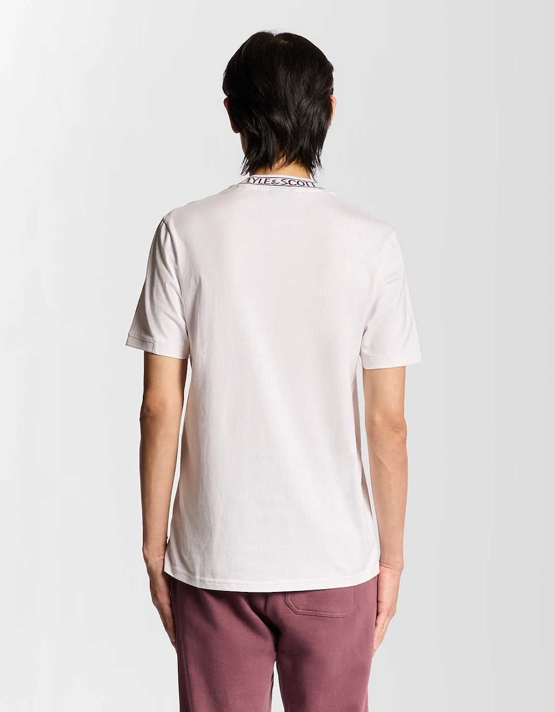 Collar Logo Ribbed T-Shirt