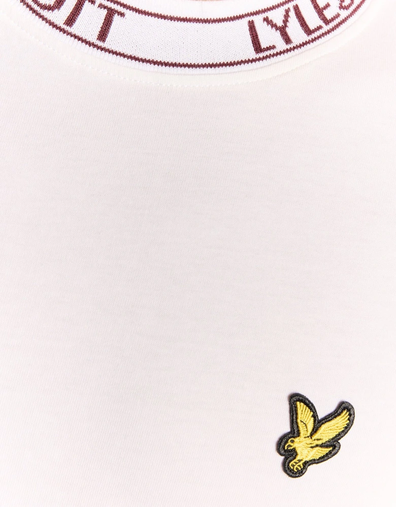 Collar Logo Ribbed T-Shirt