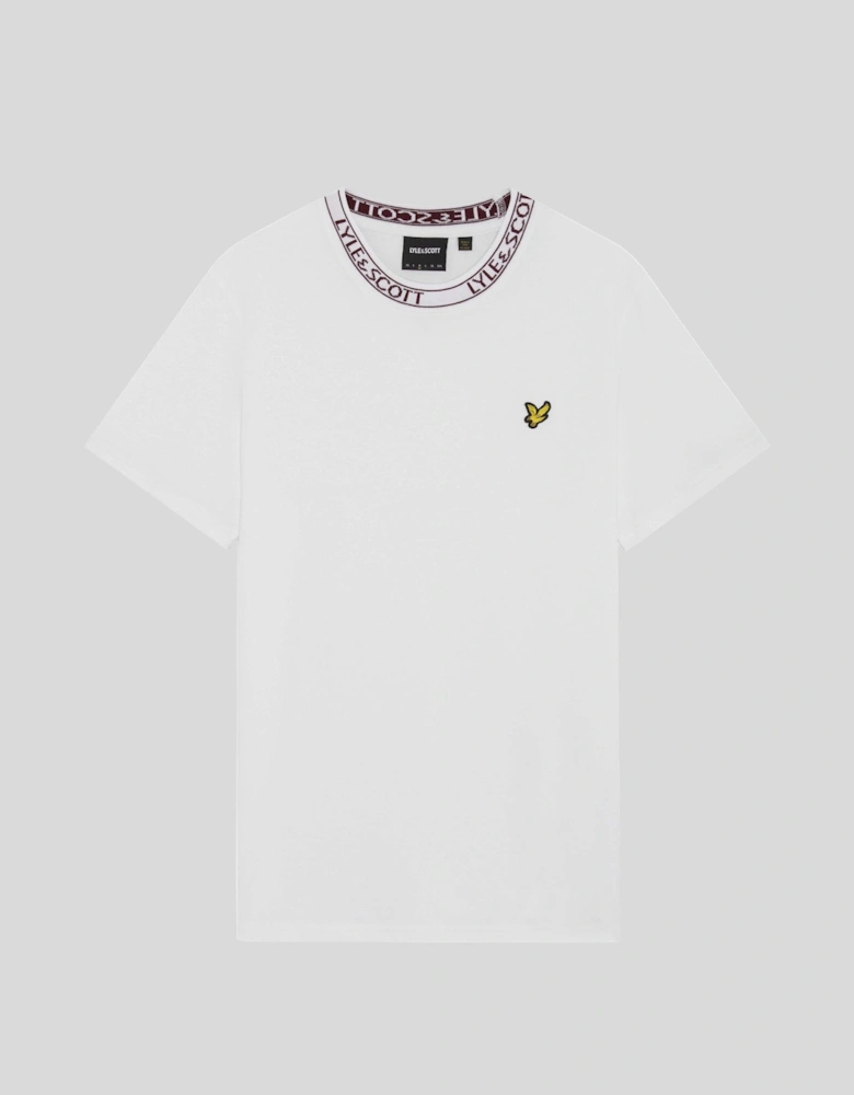 Collar Logo Ribbed T-Shirt