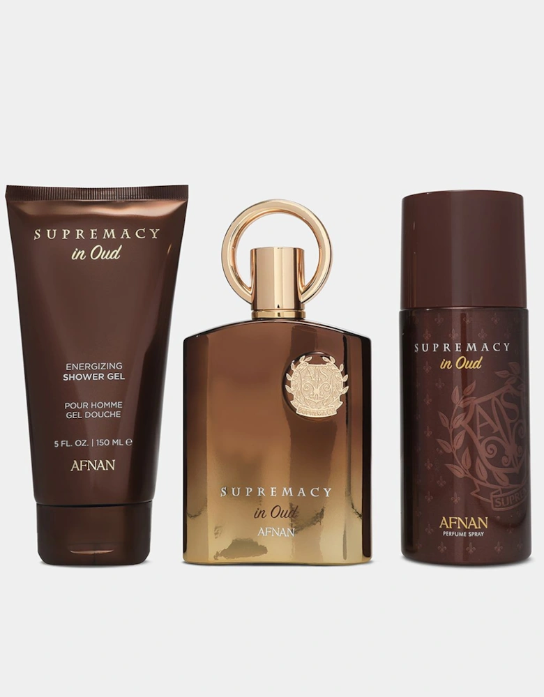 Supremacy In Oud Gift Set Containing 100Ml Edp Spray + 150Ml Shower Gel + 150Ml Deodorant