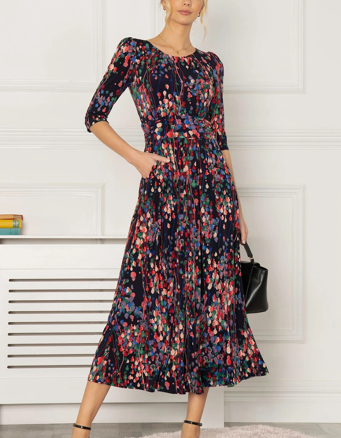 Pauline Sleeved Maxi Dress, 2 of 1