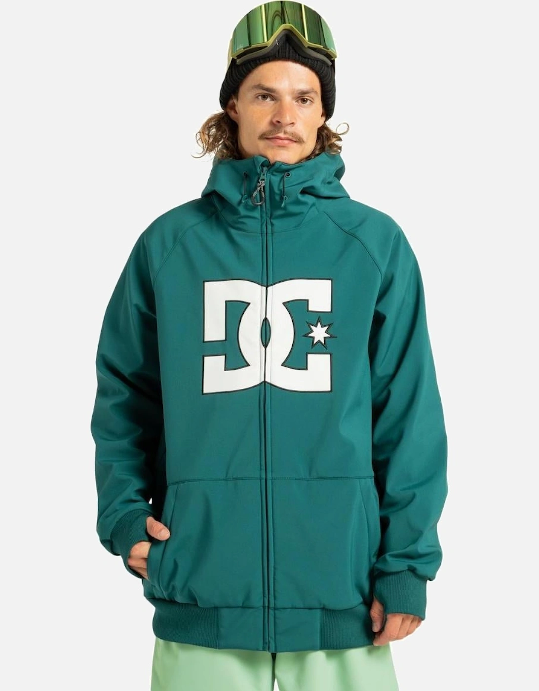 Mens Spectrum Hooded Softshell Jacket, 2 of 1