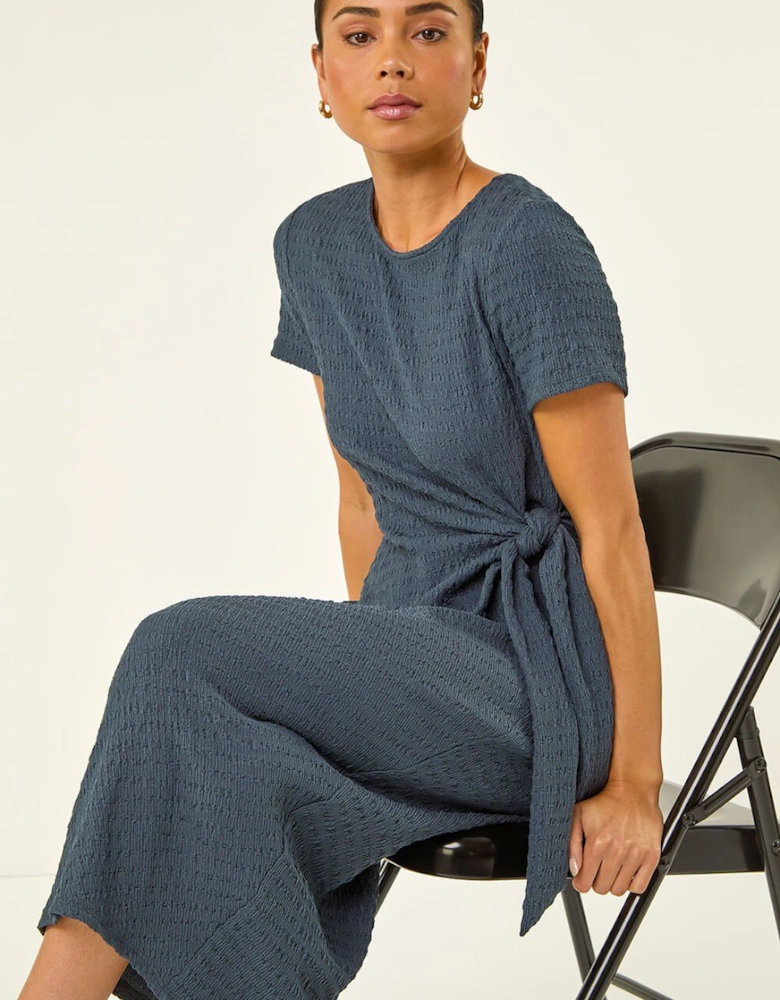 Petite Textured Tie Side Dress