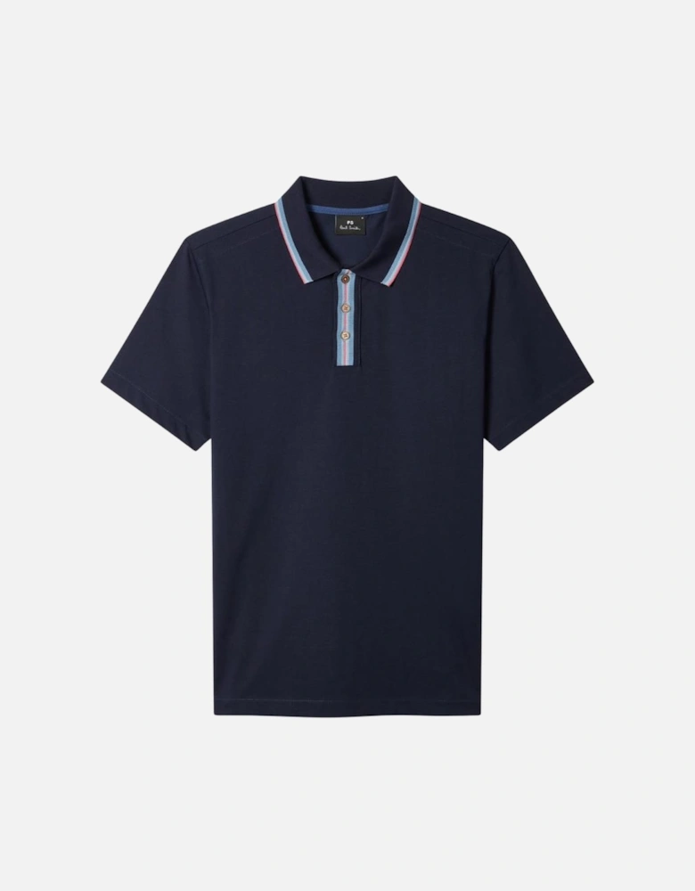Reg Fit Placket Polo - Navy