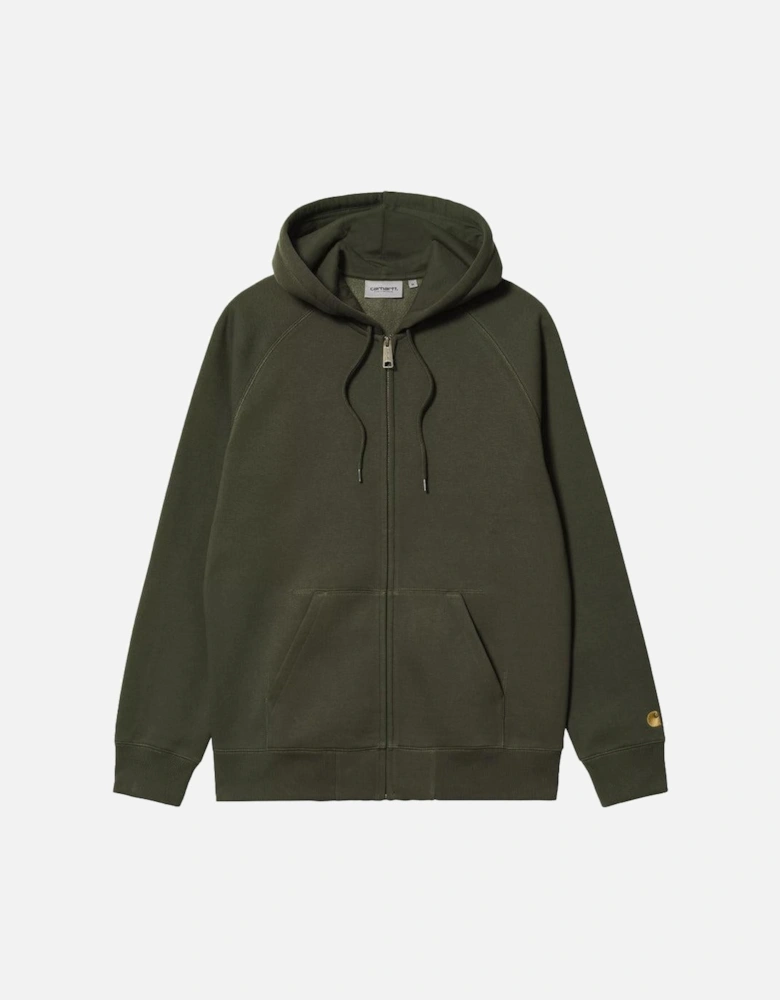 Hooded Chase Jacket Olive/Gold