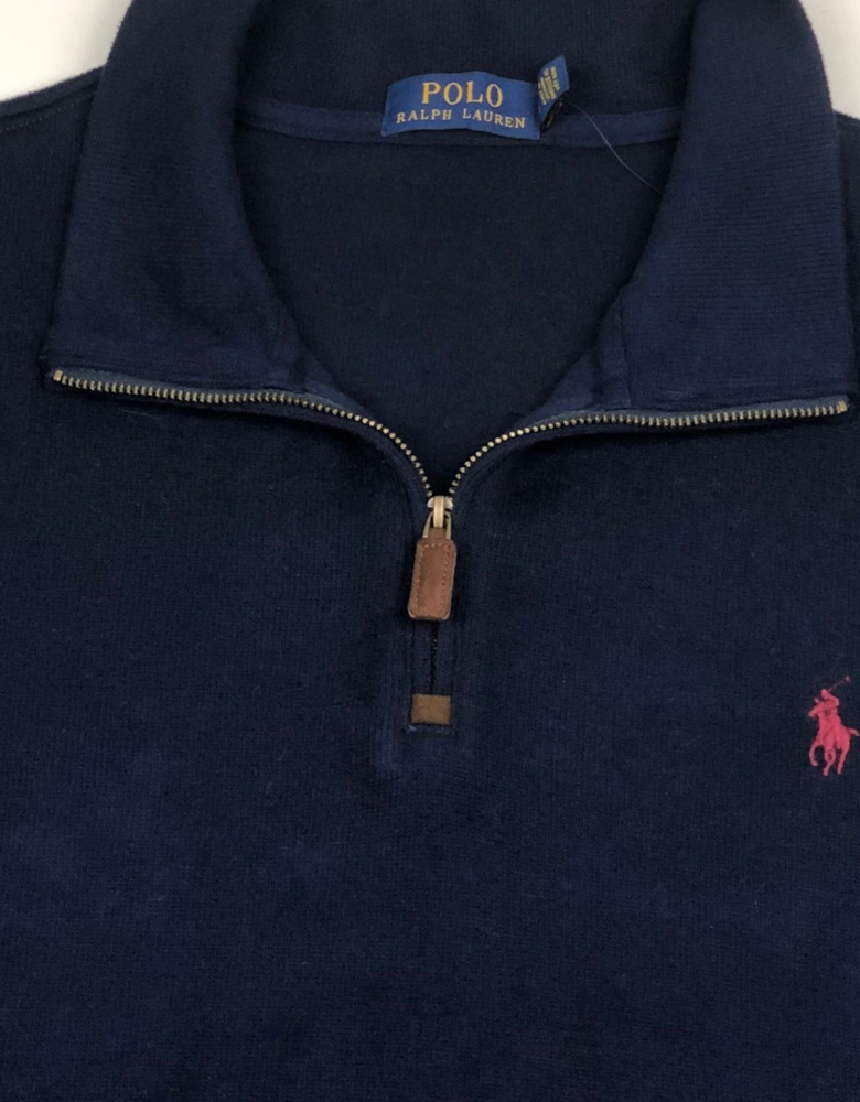 Hunter Navy 1/4 Zip Sweatshirt