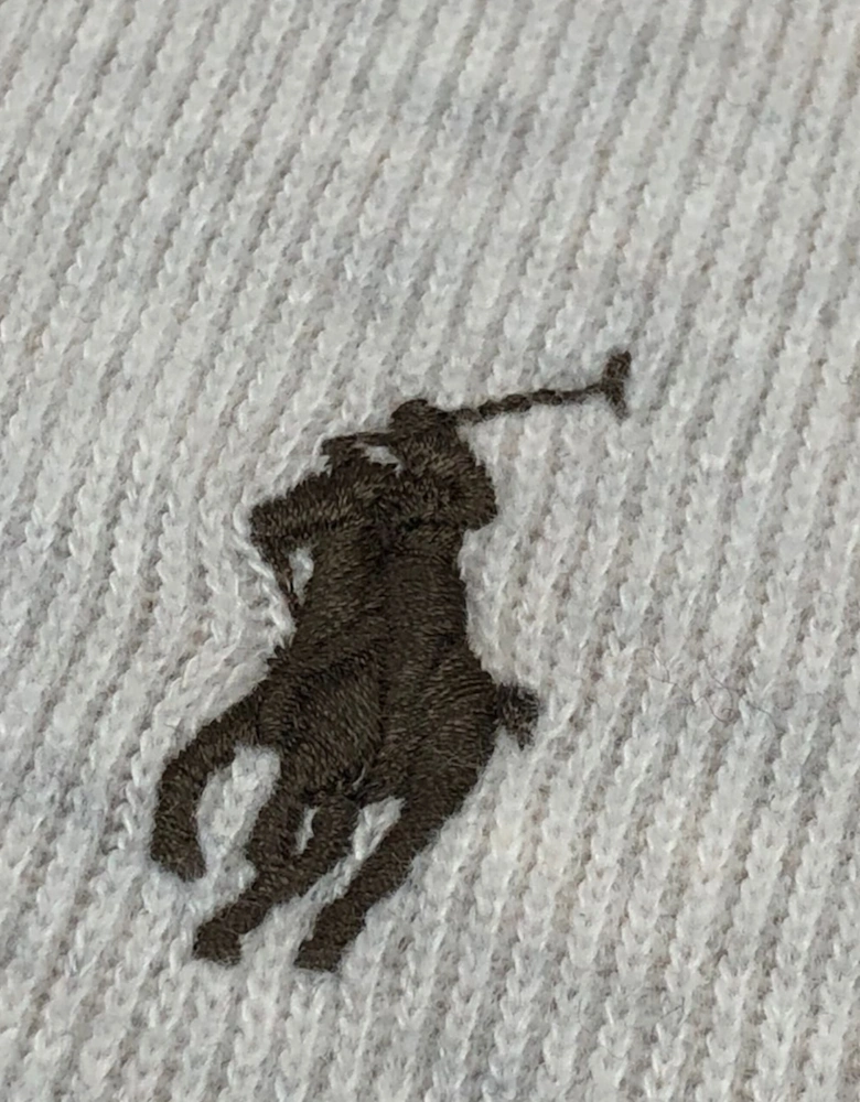 Faded Cream 1/4 Zip Sweatshirt