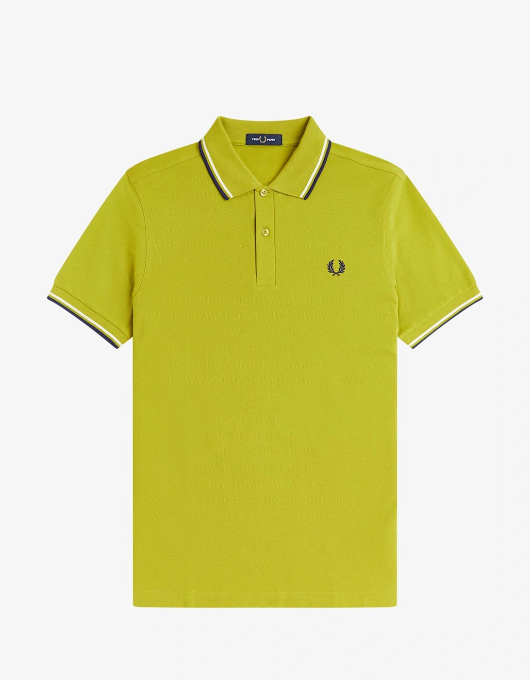 M3600 Twin Tipped Shirt - Tennis Ball Yellow/Ecru/French Navy, 9 of 8